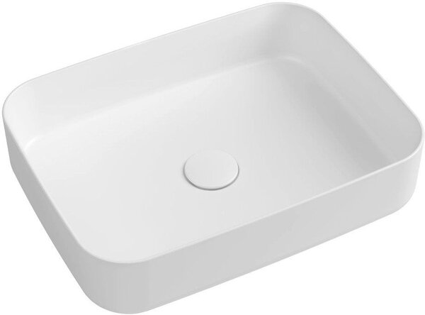 Isvea Infinity umyvadlo 50x36 cm obdélníkový na pult bílá lesk 10NF65050