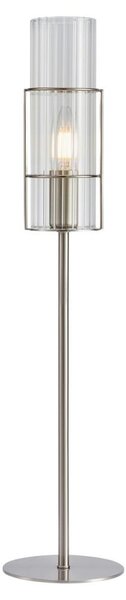 Markslöjd 108558 - Stolní lampa TUBO 1xE14/40W/230V 65 cm lesklý chrom/čirá ML1250