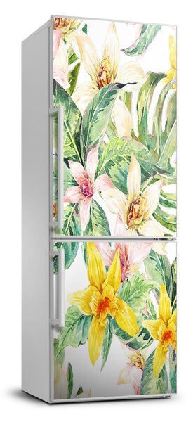 Fototapeta na ledničku Tropické květiny FridgeStick-70x190-f-108363816
