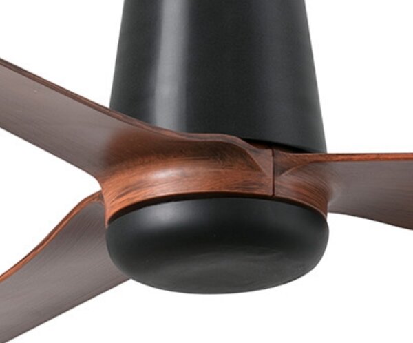FARO 33831 - Stropní ventilátor PUNT TUB M hnědá/černá pr. 130 cm + DO