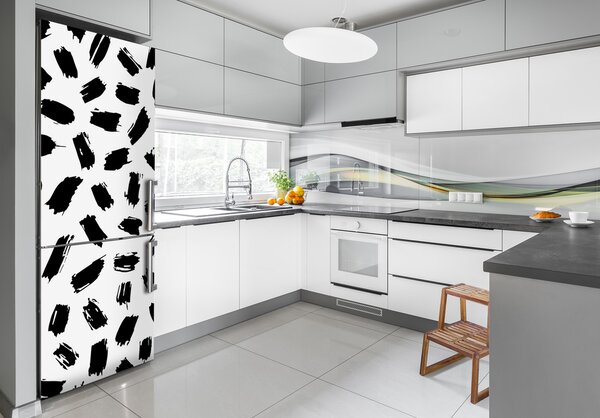 Nálepka na ledničku Černo-bílé skvrny FridgeStick-70x190-f-109188047