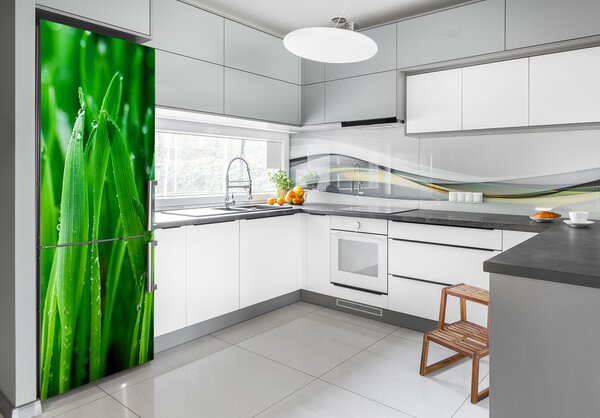 Foto nálepka tapeta lednička Stébla trávy FridgeStick-70x190-f-109527369