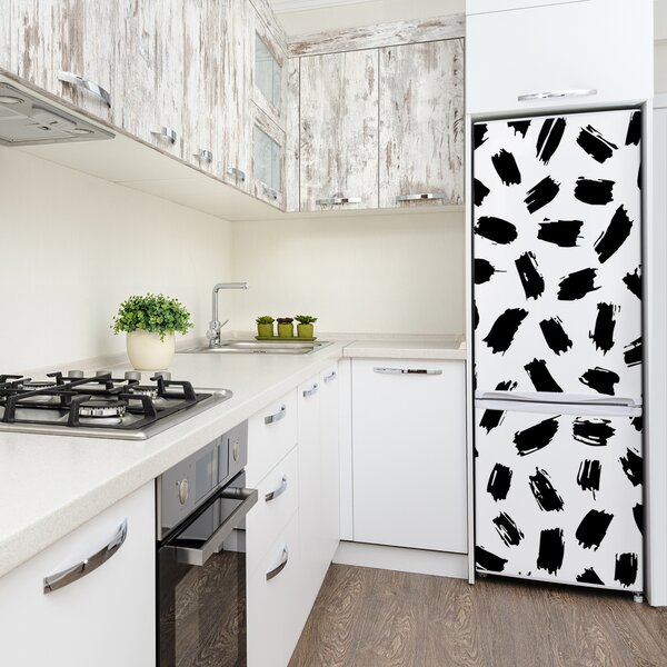 Nálepka na ledničku Černo-bílé skvrny FridgeStick-70x190-f-109188047