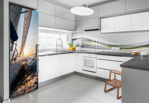 Samolepící nálepka na ledničku Plachetnice na moři FridgeStick-70x190-f-109634873