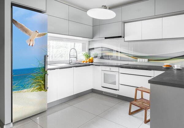 Nálepka na ledničku Racek nad dunami FridgeStick-70x190-f-109828063