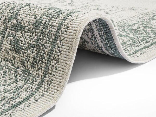 Hanse Home, Kusový koberec Twin Supreme 104139 Green/Cream – na ven i na doma, 160x230, zelená, chodba / předsíň