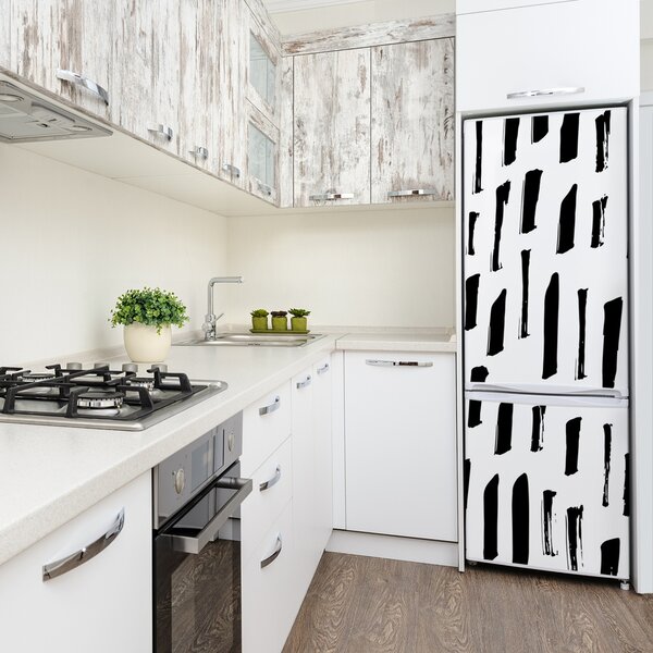 Nálepka na ledničku Černo-bílé skvrny FridgeStick-70x190-f-110828796