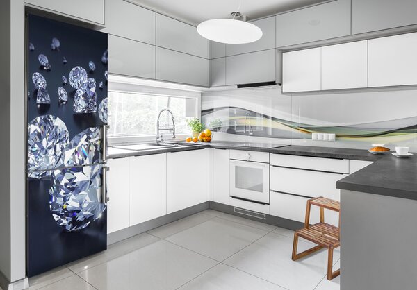 Nálepka tapeta na ledničku do domu Diamanty FridgeStick-70x190-f-110906772