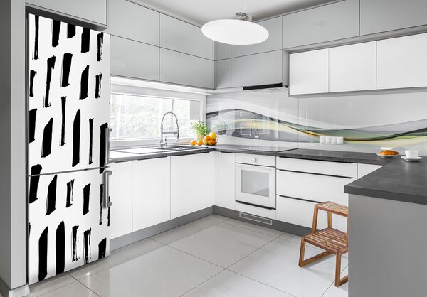 Nálepka na ledničku Černo-bílé skvrny FridgeStick-70x190-f-110828796