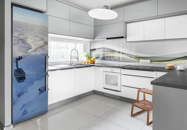 Nálepka na ledničku Horská lanovka FridgeStick-70x190-f-111291274