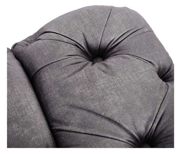 Křeslo Casur Velvet, šedá