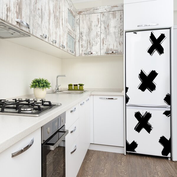 Nálepka na ledničku Černo-bílé skvrny FridgeStick-70x190-f-112206634