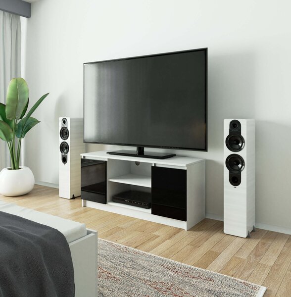 TV stolek Darian (černý vysoký lesk). Akce -18%