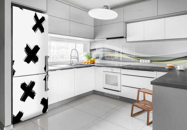 Nálepka na ledničku Černo-bílé skvrny FridgeStick-70x190-f-112206634
