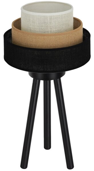 Brilagi - Stolní lampa ASPEN LUNETA 1xE27/15W/230V černá/béžová/krémová
