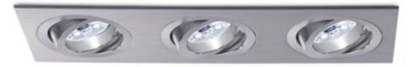 BPM 3013 Vestavné svítidlo Aluminio Plata, kartáčovaný hliník 3x50W, 12V - BPM