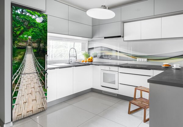 Nálepka na ledničku samolepící Visací most FridgeStick-70x190-f-112462621