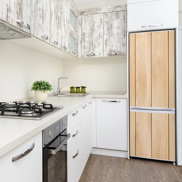 Nálepka tapeta na ledničku Dřevěné pozadí FridgeStick-70x190-f-112861433
