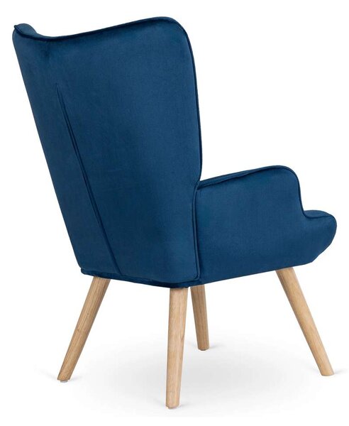 Křeslo Hatren Velvet, modrá