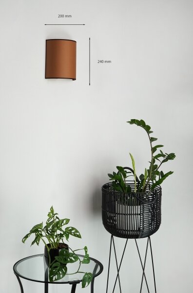 Brilagi - Nástěnné svítidlo SEMI 1xE27/15W/230V pr. 20 cm hnědá