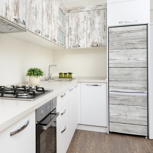 Nálepka tapeta na ledničku Dřevěné pozadí FridgeStick-70x190-f-112523223