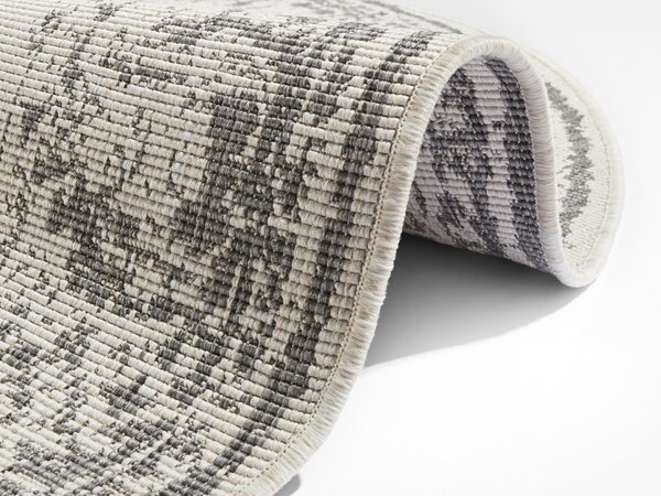 NORTHRUGS - Hanse Home, Kusový koberec Twin Supreme 104136 Grey/Cream kruh | šedá Typ: Kruh 140 cm