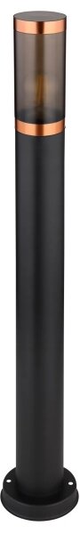 Globo 31588BC - Venkovní lampa BOSTON 1xE27/23W/230V IP44 80 cm černá/měď