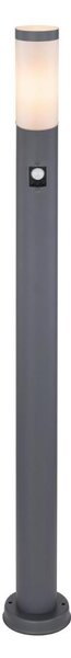 Globo 3159AS - Ven. lampa se senzorem BOSTON 1xE27/15W/230V IP44 110 cm antracit