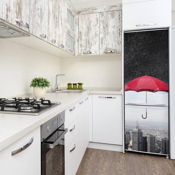 Tapeta nálepka na ledničku Deštník nad městem FridgeStick-70x190-f-114252006
