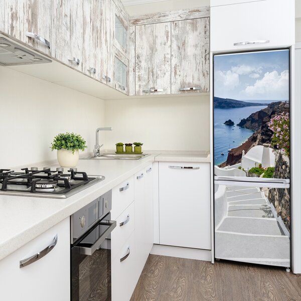 Tapeta nálepka na ledničku Santorini Řecko FridgeStick-70x190-f-114851264