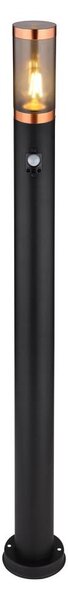 Globo 3159BCS-Ven. lampa se senzorem BOSTON 1xE27/15W/230V IP44 110cm černá/měď