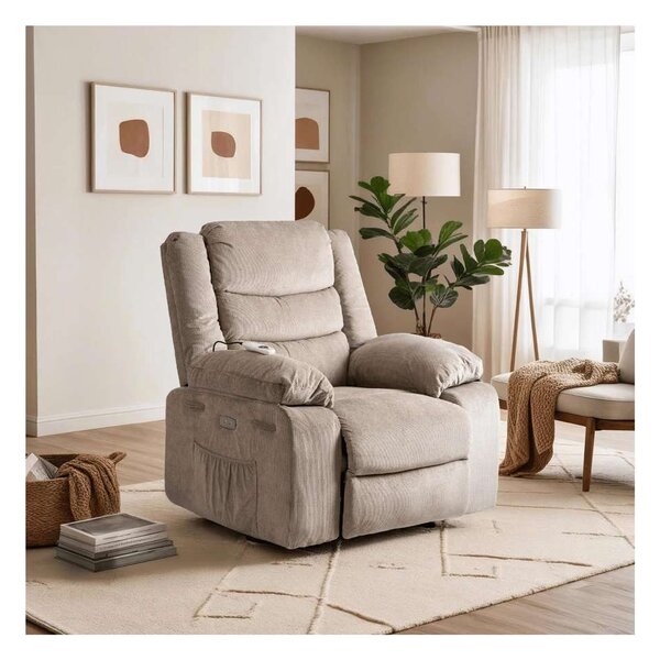 Masážní křeslo Derat, béžová