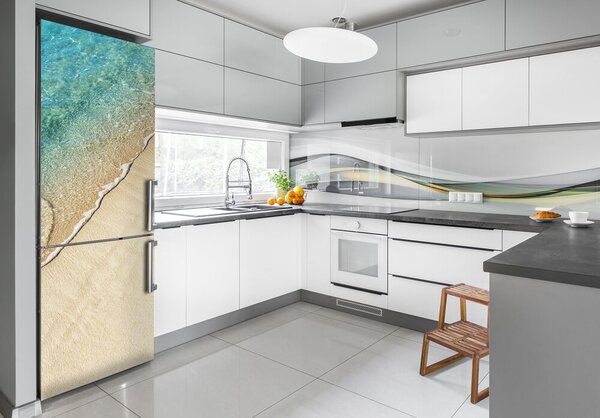 Nálepka na ledničku samolepící Mořská vlna FridgeStick-70x190-f-115691899