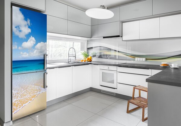 Nálepka na ledničku Tropická pláž FridgeStick-70x190-f-11574570