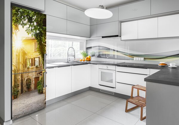 Tapeta na ledničku Italské uličky FridgeStick-70x190-f-116304208