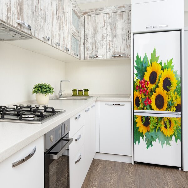 Nálepka fototapeta na ledničku Slunečníky FridgeStick-70x190-f-116559285