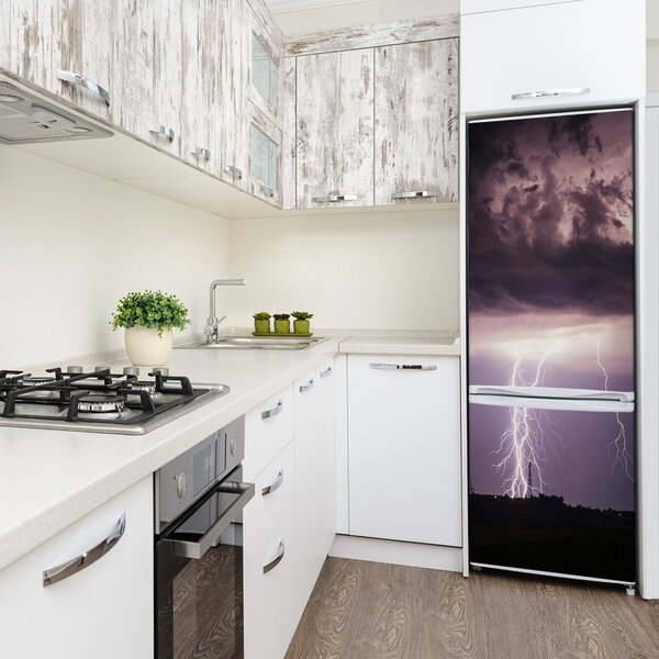 Foto nálepka na ledničku Bouře s blesky FridgeStick-70x190-f-116332063