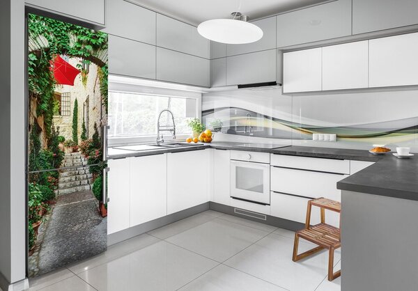 Tapeta na ledničku Ulička Francie FridgeStick-70x190-f-116866283