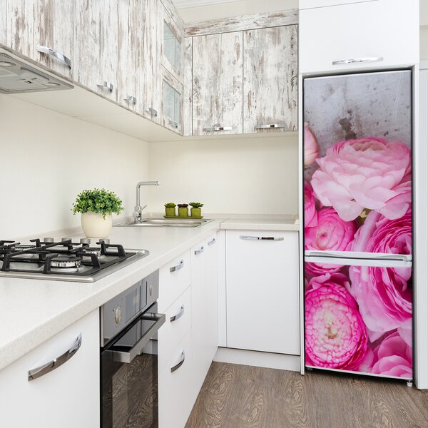 Nálepka fototapeta na ledničku Růžové jaskry FridgeStick-70x190-f-117032976