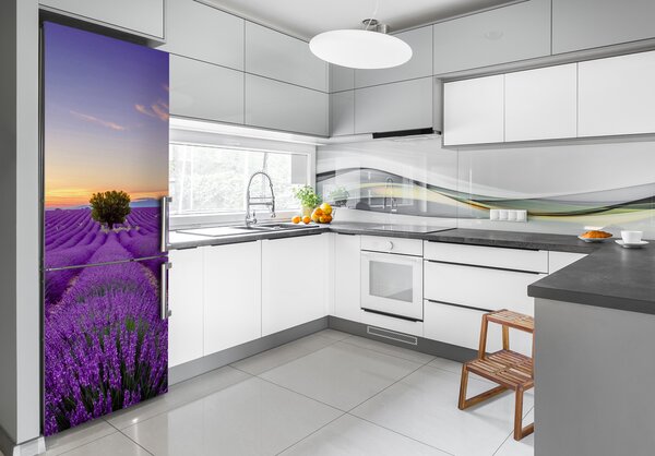 Nálepka na ledničku samolepící Pole levandule FridgeStick-70x190-f-116891054
