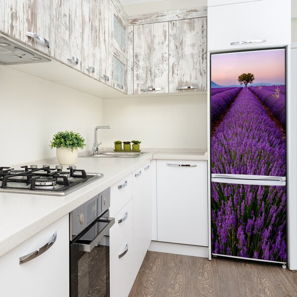 Nálepka na ledničku samolepící Pole levandule FridgeStick-70x190-f-117192930