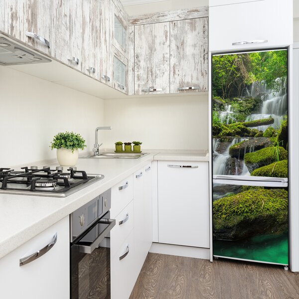 Nálepka na ledničku Vodopád v pralese FridgeStick-70x190-f-116886736