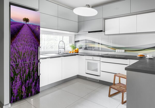 Nálepka na ledničku samolepící Pole levandule FridgeStick-70x190-f-117192930