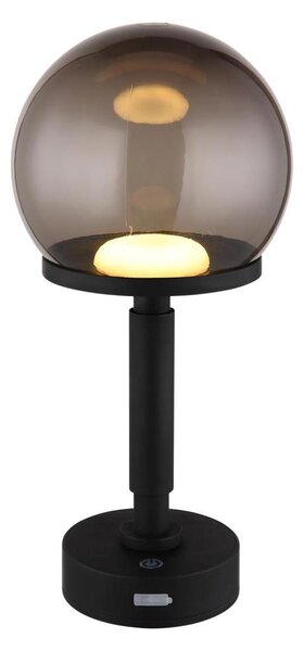 Globo 21034S - LED Nab. dot. stol. lampa HAKU LED/2,5W/5V 2700/4000/6500K černá