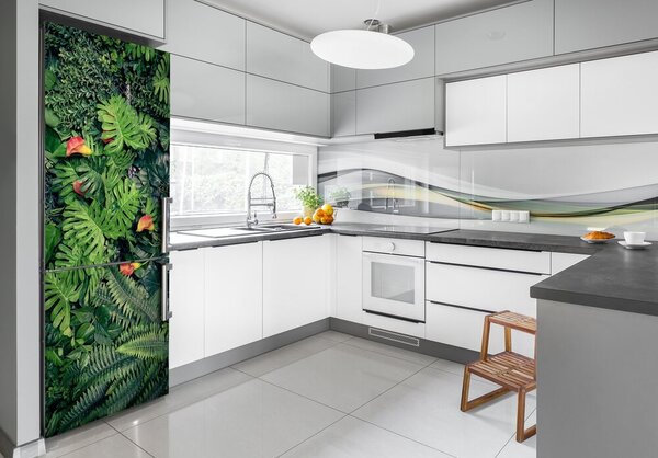Nálepka fototapeta na ledničku Tropické rostliny FridgeStick-70x190-f-117285228