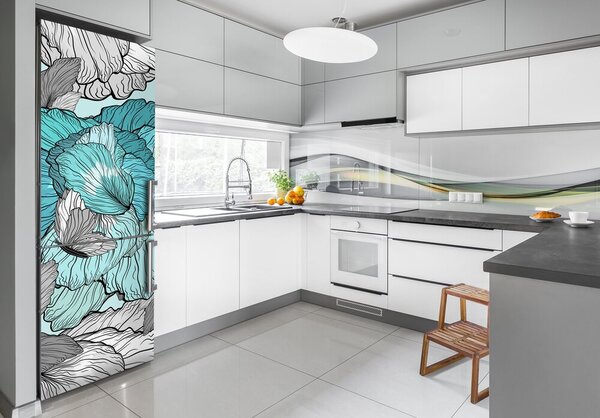 Fototapeta na ledničku Květinový vzor FridgeStick-70x190-f-117259293