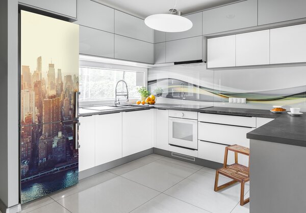 Tapeta nálepka na ledničku New York z ptačího pohledu FridgeStick-70x190-f-117684952