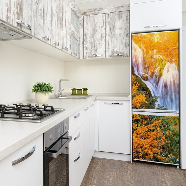 Foto nálepka na ledničku Vodopád podzim FridgeStick-70x190-f-118861565