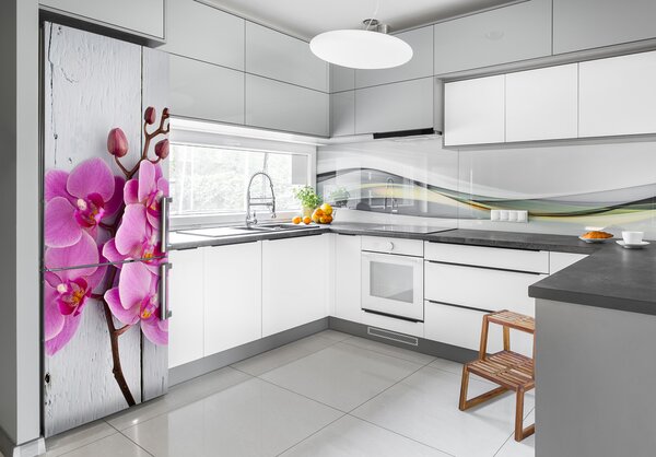 Foto nálepka tapeta lednička Orchidej FridgeStick-70x190-f-118409675