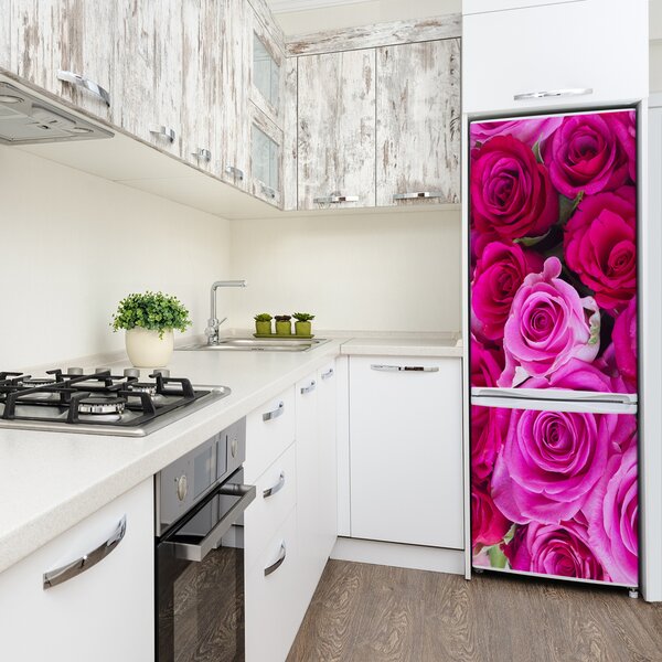 Nálepka fototapeta na ledničku Růžové růže FridgeStick-70x190-f-119338760
